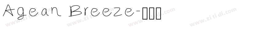 Agean Breeze字体转换